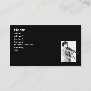 Carte de profil violoniste