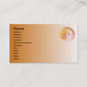 Carte de profil Yin Yang