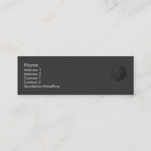Carte de profil Yin Yang