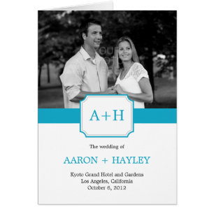 Carte de programme de mariage de musique moderne (