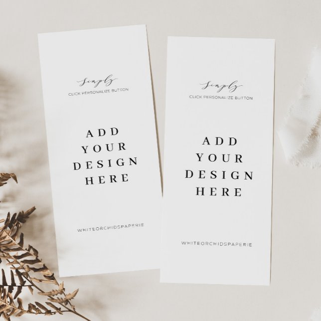 Carte de programme de menu 4 po x9 po Impression (Créateur téléchargé)