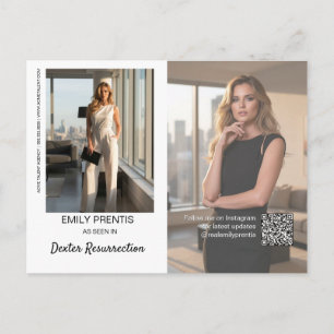 Carte de promotion d'acteur   Carte postale compos