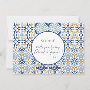 Carte de proposition Amalfi Blue Tile Maid of Hono