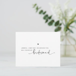 Carte de proposition Black White