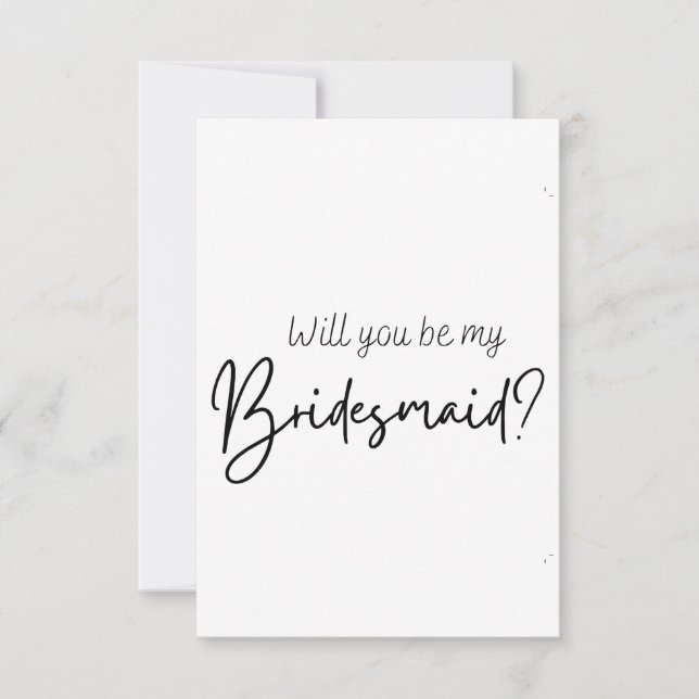 Carte de proposition Bridesmaid (Devant)