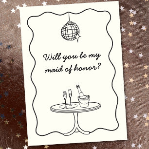 Carte de proposition Chic Disco Hand Drake Maid of