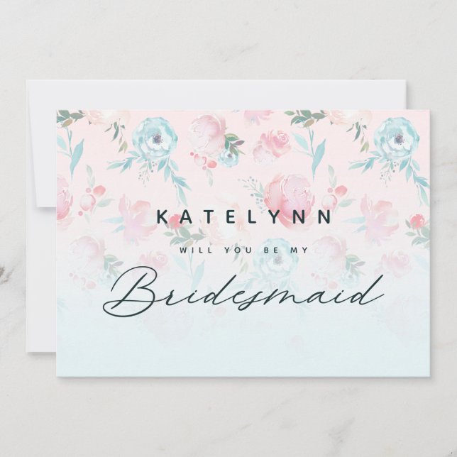 Carte de proposition Chic French Garden Floral Bri (Devant)