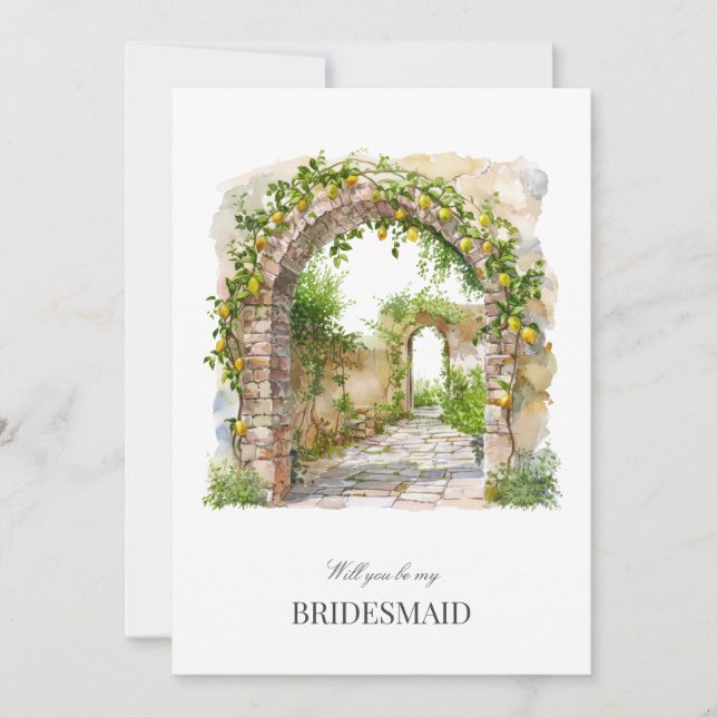 Carte de proposition de Bridesmaid (Devant)