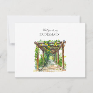 Carte de proposition de Bridesmaid