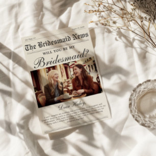 Carte de Proposition de Demoiselle d'Honneur de Jo