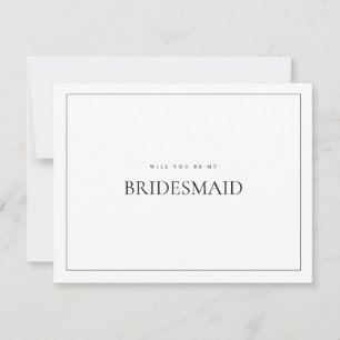 Carte de proposition de femme d'accueil blanche mo