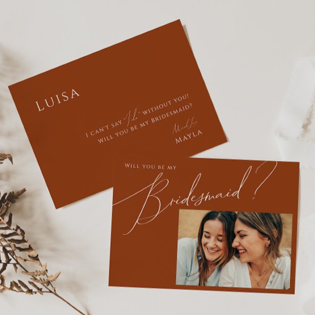 Carte de proposition de la Bridesmaid de Eart Dese (Créateur téléchargé)