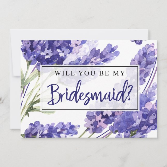 Carte de proposition de la Bridesmaid/Seras-tu ma  (Devant)