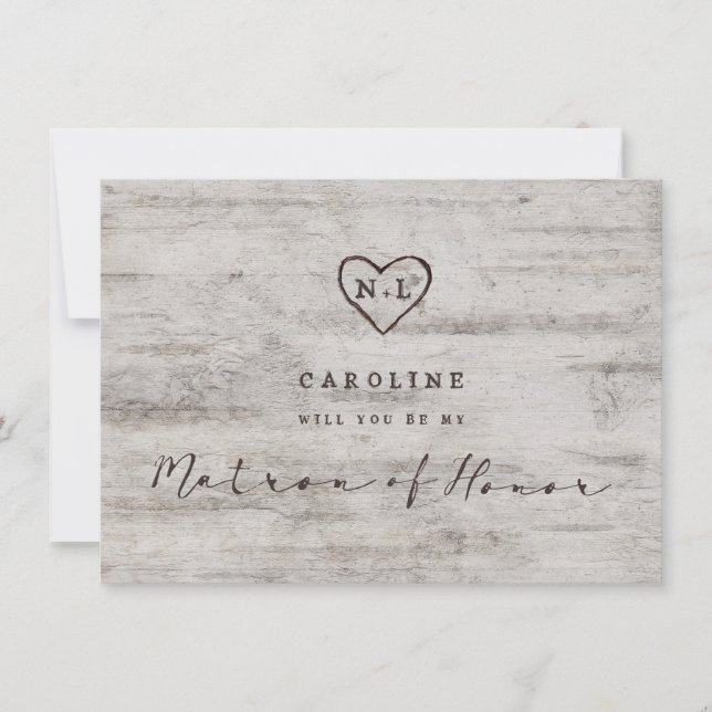 Carte de proposition de la carte Matron d'honneur  (Devant)