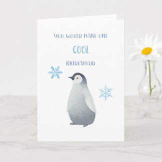 Carte de proposition de la femme de ménage Penguin