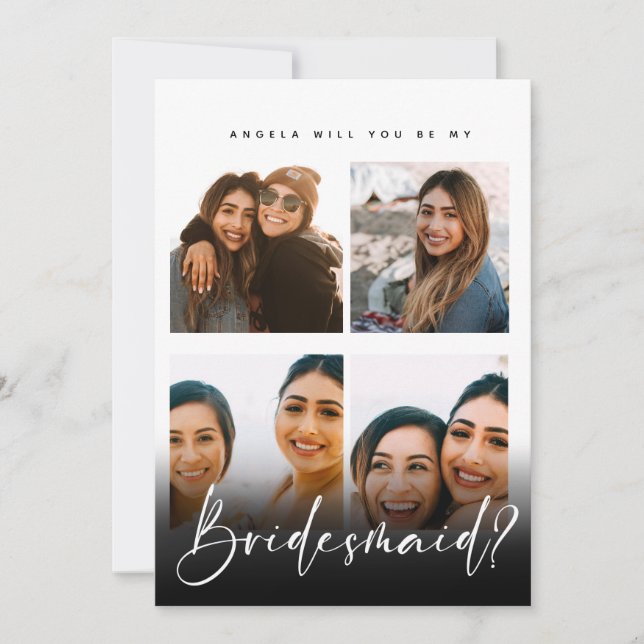 Carte de proposition de la fête de la mariée de co (Devant)