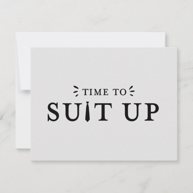 Carte de proposition de la fête nuptiale Groomsman (Devant)