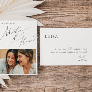 Carte de proposition de modèle de photo de script 