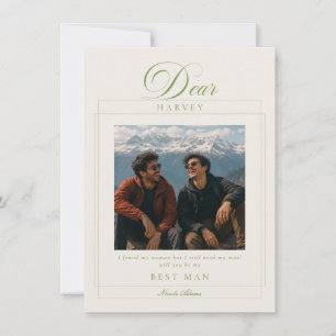 Carte de proposition de témoin de mariage photo cl
