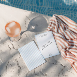 Carte de proposition Élégante de carte bleue Vinta