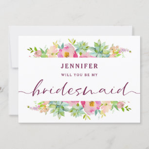 Carte de proposition florale chic