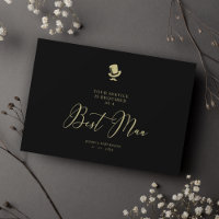 Carte de proposition minimaliste Mariage Best Man