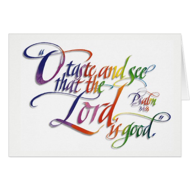 Carte de psaumes (Devant horizontal)