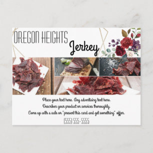 Carte de publicité commerciale White Roses Gold Ge