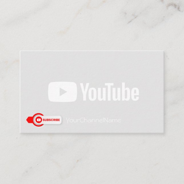Carte de publicité de canal (Devant)