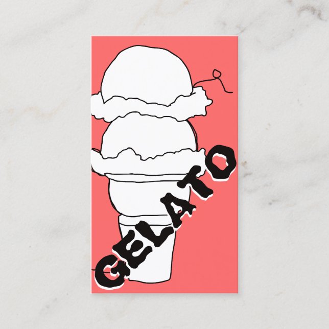 carte de punch griffon gelato (Devant)