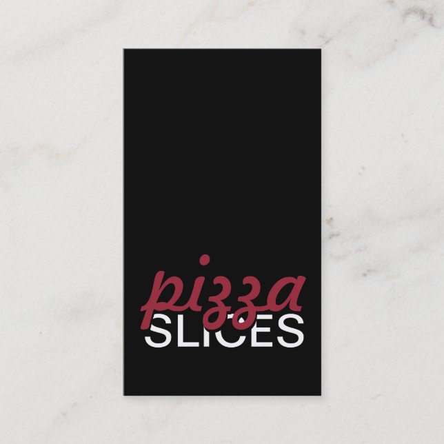 carte de punch pizza slices (Devant)