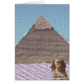 CARTE DE PYRAMIDE DE KHUFU