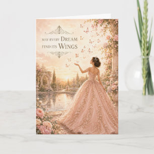 Carte de Quinceañera 'Que chaque rêve trouve ses a
