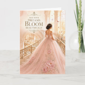 Carte de Quinceañera Que Vos Rêves Éclosent Magnif