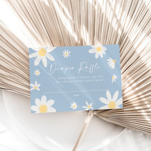 Carte de rabat Daisy Dusty Blue (Créateur téléchargé)