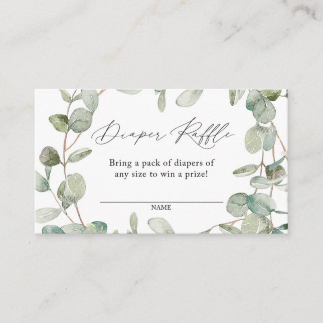 Carte de rabat Eucalyptus Diaper (Devant)