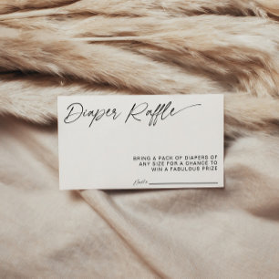 Carte de rabat minimaliste Baby shower