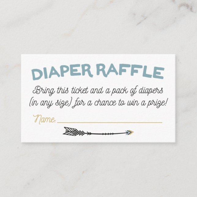 Carte de rabat pour Baby shower d'aventure (Devant)