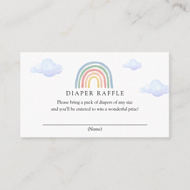 Carte de rabat Rainbow Diaper (Devant)