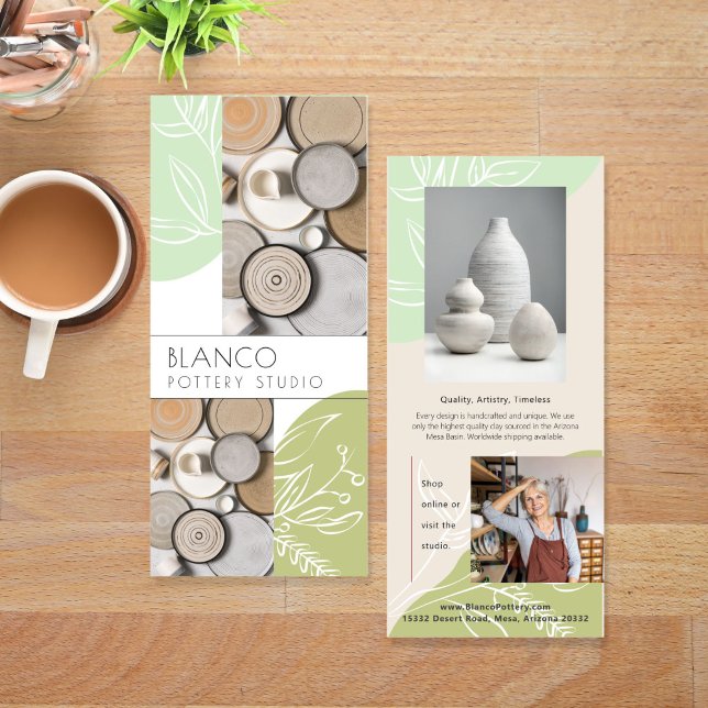 Carte de rack de marketing créatif pour verts biol (Créateur téléchargé)
