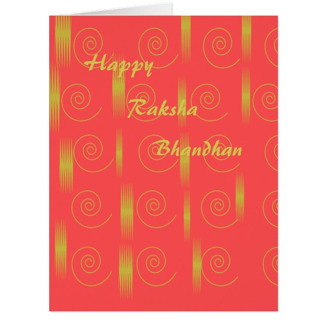 Carte de Rakshabandhan (Devant)