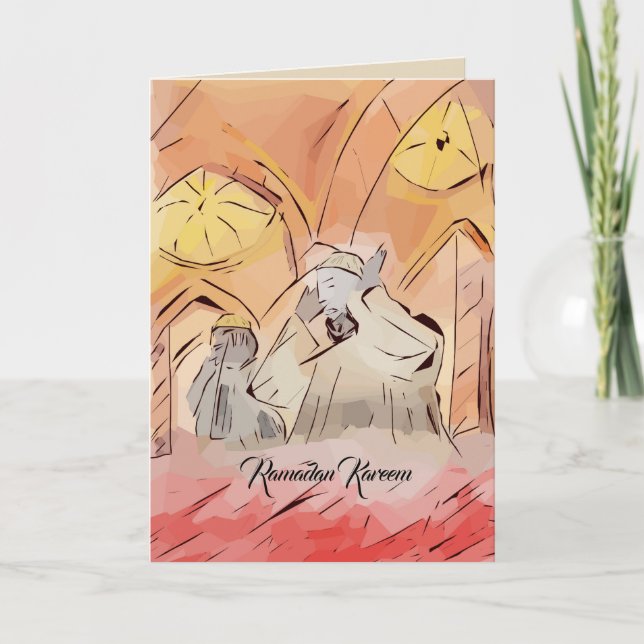 Carte de Ramadan créée pour ce mois saint (Devant)