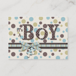 Carte de rappel de baby shower de garçon