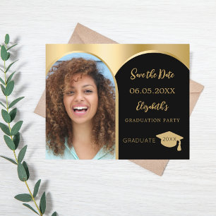 Carte de rappel de remise des diplômes avec arche 