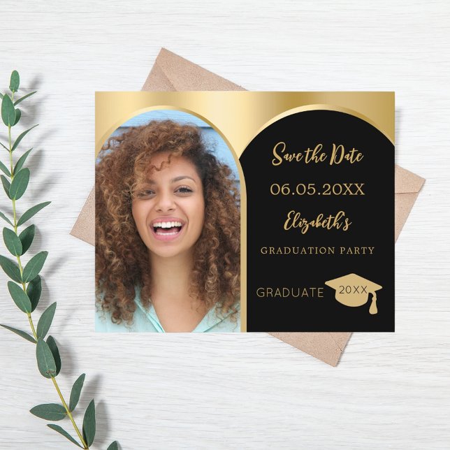 Carte de rappel de remise des diplômes avec arche  (Créateur téléchargé)