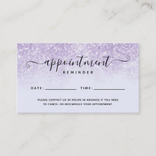 Carte de rappel de rendez-vous Spa du salon de Par