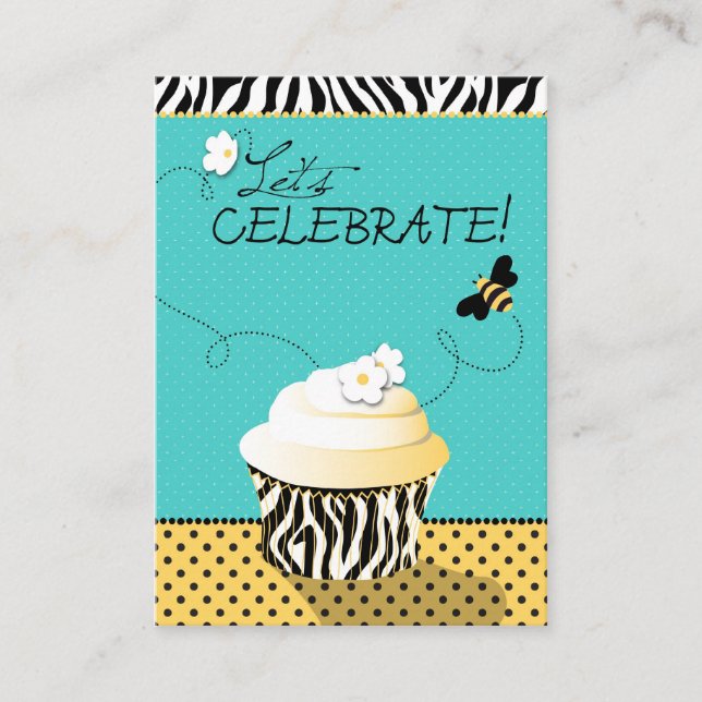 Carte de rappel des abeilles d'anniversaire (Devant)