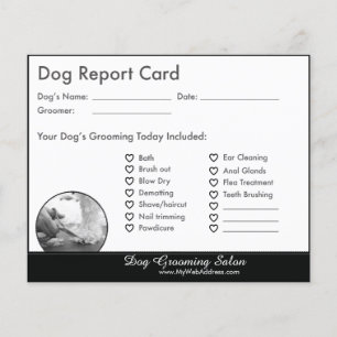 Carte de rapport de chien pour les éleveurs de chi
