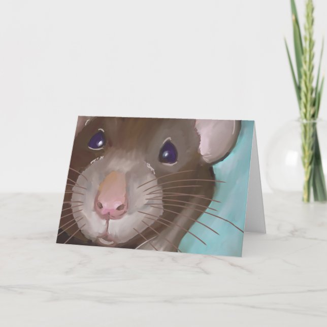 Carte de rat mignon (Devant)