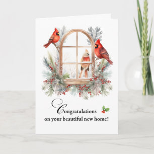 Carte De Realtor Félicitations à New Home Cardinal